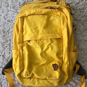Fjallraven kanken yellow book bag